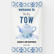 Chá para Dois – Aniversário de 2 anos Floral Bem-v