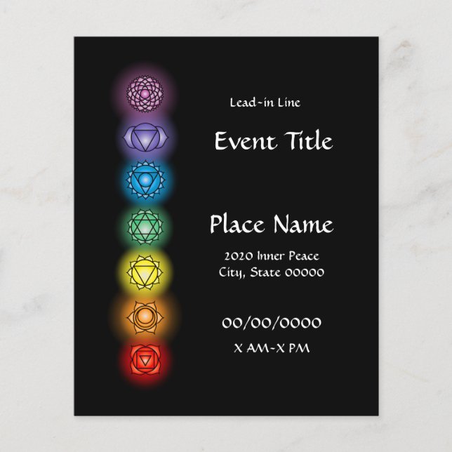 Chakras Event Small Flyer (Frente)