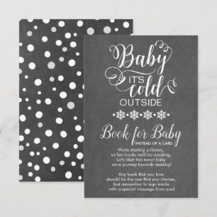 Chalkboard Snowflakes traz um livro para cartão d