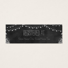Chalkboard String Lights Gift Registry Enclosure