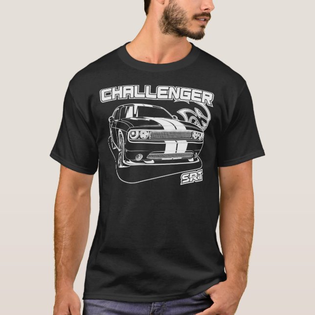 Challenger SRT - White Print Classic T-Shirt (Frente)