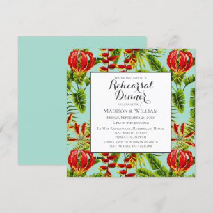 Chama Tropical Lily Chic Moderna Convite Floral