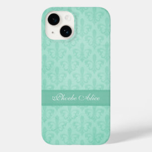 Chamada de Fleur de Lis damask hort verde