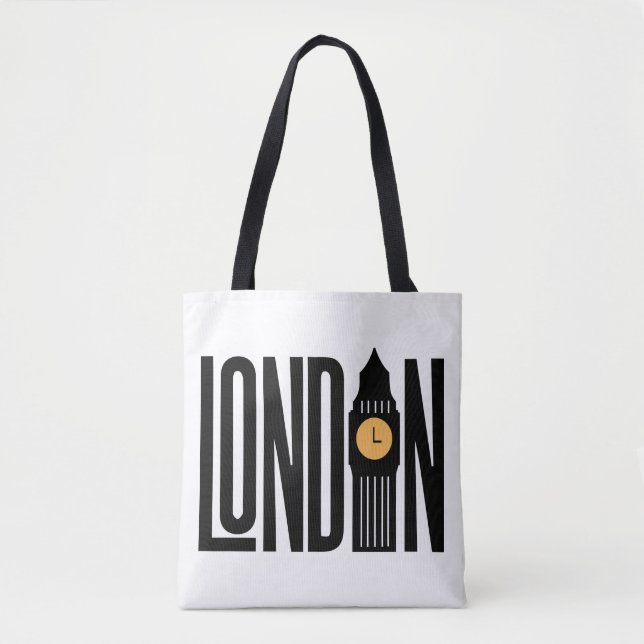 Chamada de Londres - Marca de Desvio Icônico Tote  (Frente)