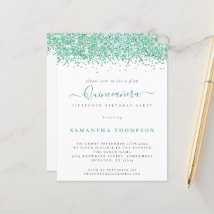 Chamada de Quinceañera para o Teal de Orçamento