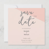 Chamada de Script Casamento Moderno Save the Date