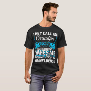 Chamam-me sócio do vovô - dentro - camiseta