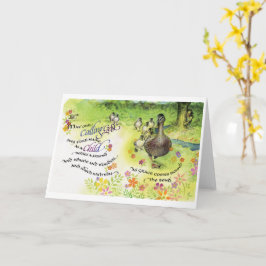 Chamando Deus/Criança, Cartão de Saudação Dobrado,