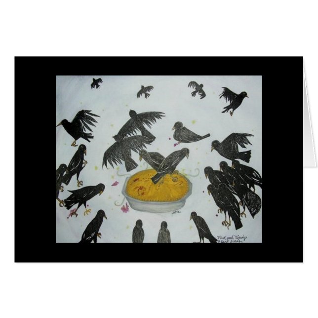 Chamando o cartão do corvo (Frente horizontal)