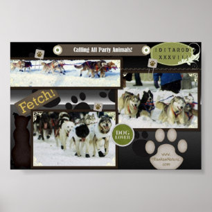 "Chamando poster de todos os animais de partido"
