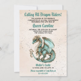 Chamando todos os Dragões para o Convite de Aniver