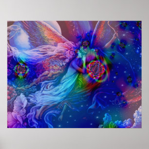 Chamas gêmeas que aumentam no céu - poster