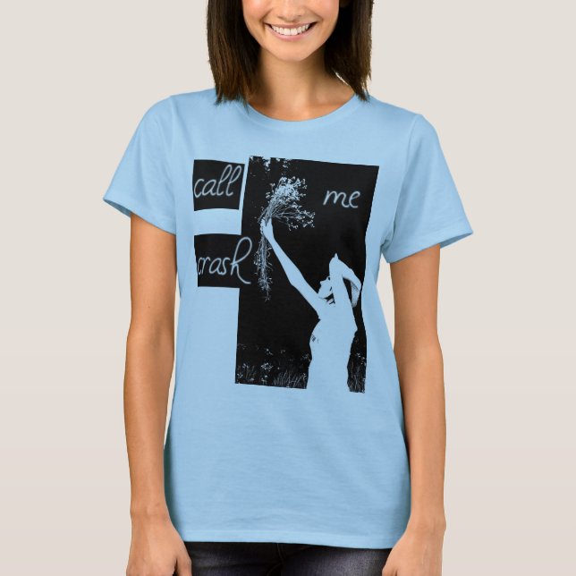 Chame-me a camisa da menina do impacto (o (Frente)