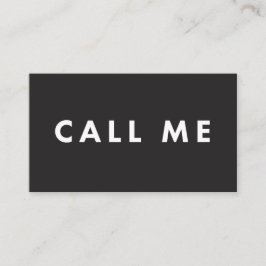 Chame-me cartões de visitas modernos corajosos dos