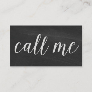 Chame-me de Cartões de visitas modernos do quadro