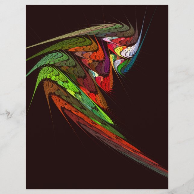 Chameleon Abstrato Art Flyer (Frente)