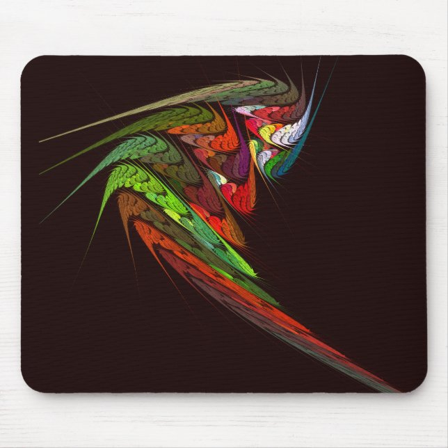 Chameleon Abstrato Art Mousepad (Frente)
