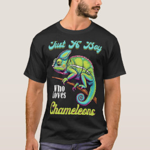 Chameleon É Um Menino Que Ama Camaleões T-Shirt