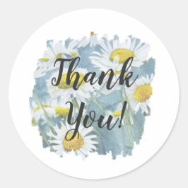Chamomile - Obrigado Clássico Do Adesivo Redondo