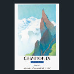 Chamonix, Mont-Blanc France, Viagem Ski Poster<br><div class="desc">Tamanhos recomendados: Extra pequeno, pequeno, médio e grande. Se quiser poster especiais, por favor, entre em contato comigo. O Chamonix-Mont-Blanc (geralmente encurtado para Chamonix) é uma zona de resort próxima à junção de França, Suiça e Itália. Na base do Monte Branco, a mais alta cimeira dos Alpes, é conhecida pelo...</div>
