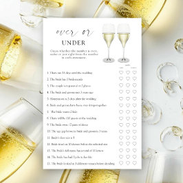 Champagne Bridal shower - Acima ou abaixo