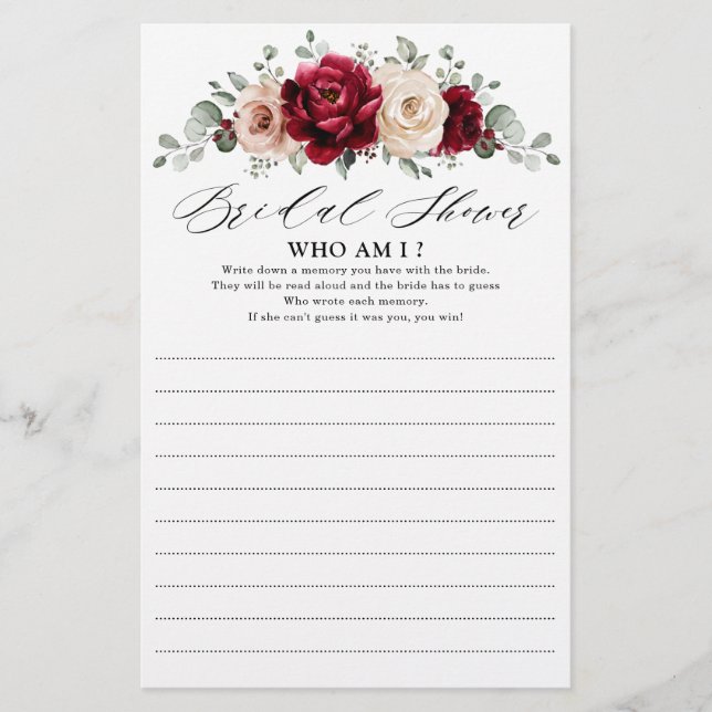 Champagne Burgundy Ivory Mauve Quem Sou Eu (Frente)