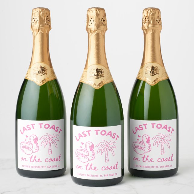 Champagne de Despedida Rosa para Noiva (Garrafas)