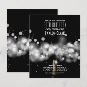 Champagne de orçamento - Convites para aniversário