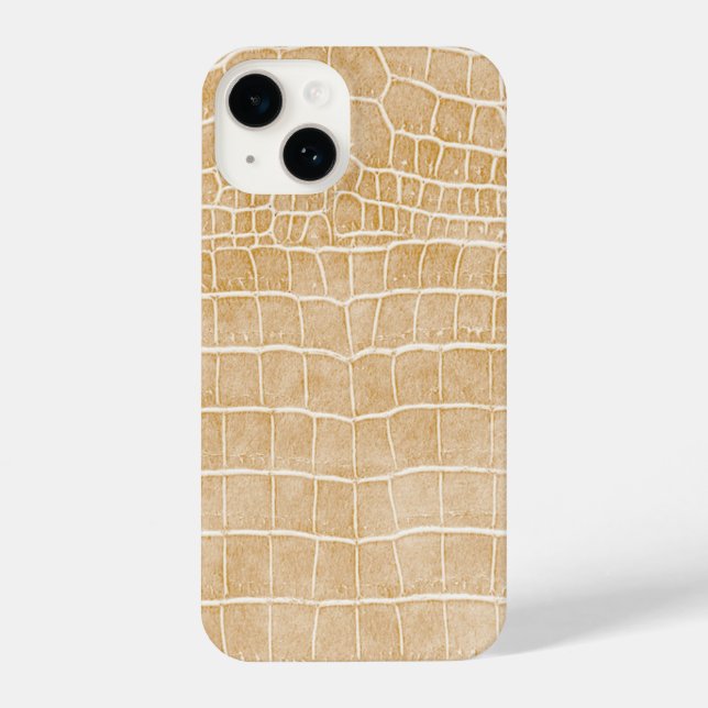 Champagne Faux Crocodile Leather (Verso)