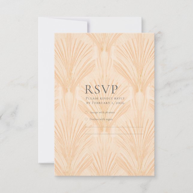 Champagne Tastes RSVP Card (Frente)