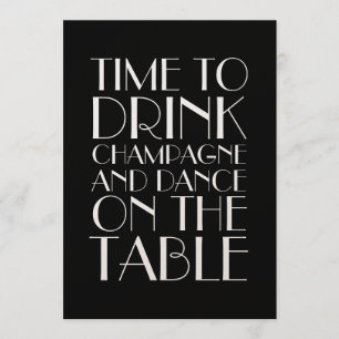 Champanhe 1920 - Convite de Aniversário