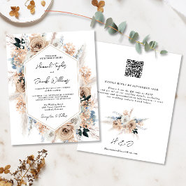 Champanhe Azul com Duelo de Orçamento Casamento QR