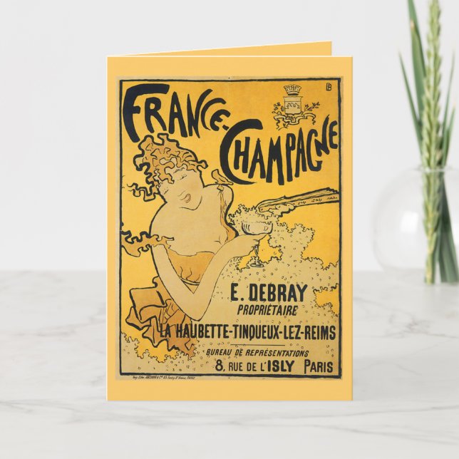 "CHAMPANHE!" Cartão (Frente)