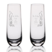 Champanhe de Champanhe Flutes Bride e Groom