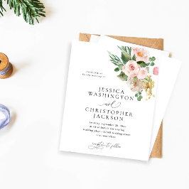 Champanhe de Orçamento e Casamento Floral Rosa