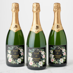 Champanhe de Recepção de casamento verde personali