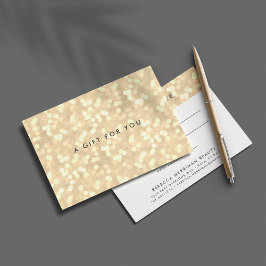 Champanhe Dourado Bokeh | Certificado de oferta