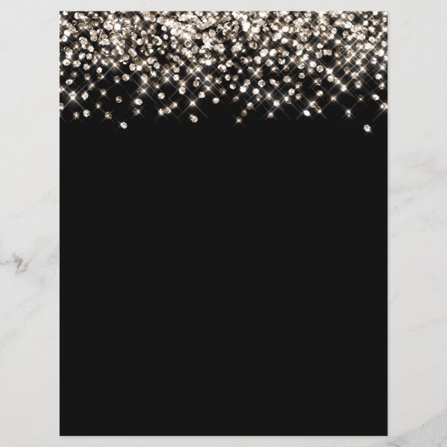 Champanhe Dourado - Folha de Cálculo Confetti (Frente)