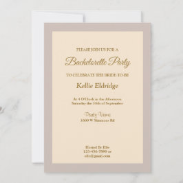 Champanhe Enquadrado Convite à Festa de solteira