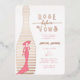 Champanhe Moderno Rosé Antes do Chá de panela Vows