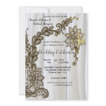 Champanhe Ou Seda-prateada E Convite A Locais Pret