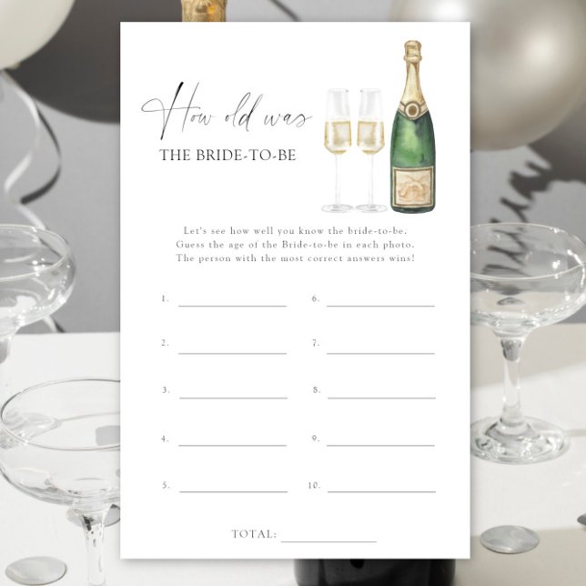 Champanhe - Quantos anos tinha a noiva para ser o  (Criador carregado)