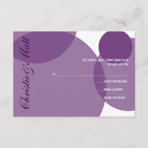 Champanhe Roxo Bolhas Casamento Moderno RSVP