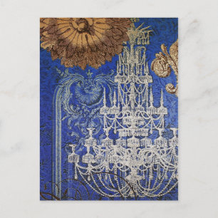Chandelier Romance ~ Cartão postal Decoração