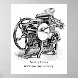 Chandler & Price letterpress poster