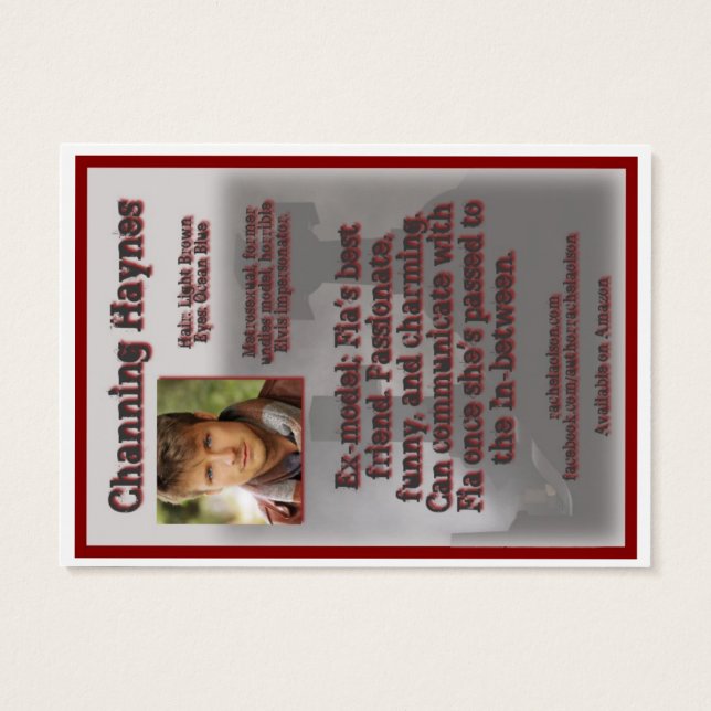 Channing Haynes Character Trading Card - LDD (Verso)