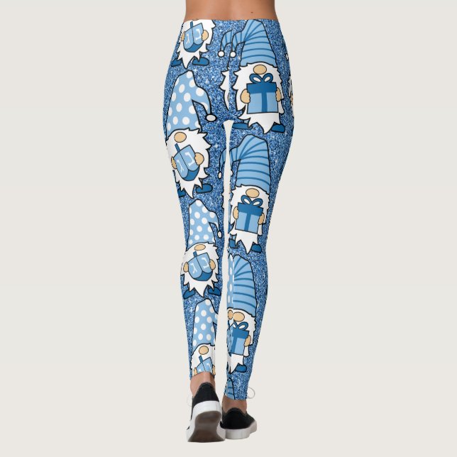 Legging Leggens de impressão de faixa lateral pretas | Zazzle Portugal