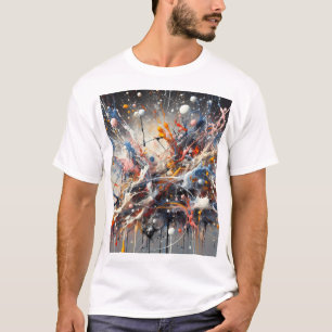 Chapa de Energia Cósmica - Camisa T-Arte Abstrato