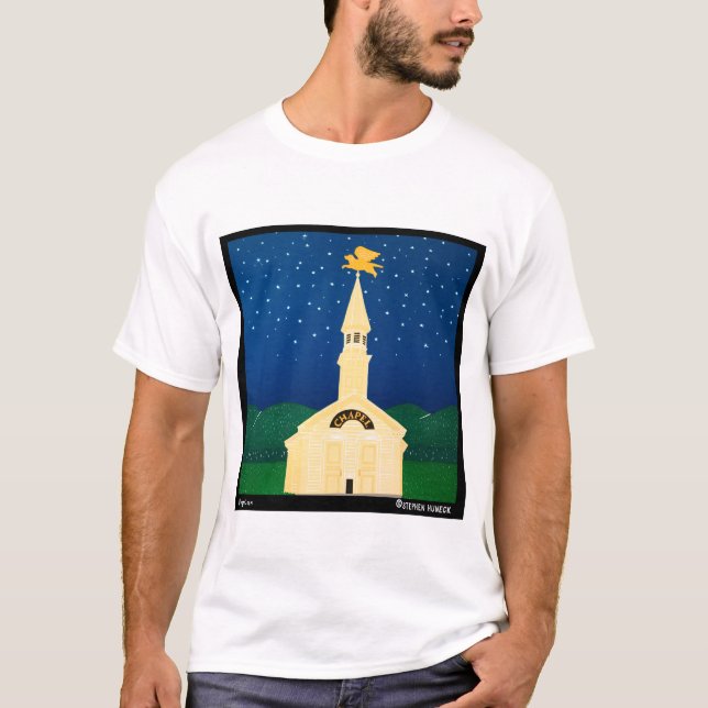 Chapel de Cachorro T-Shirt - Stephen Huneck (Frente)