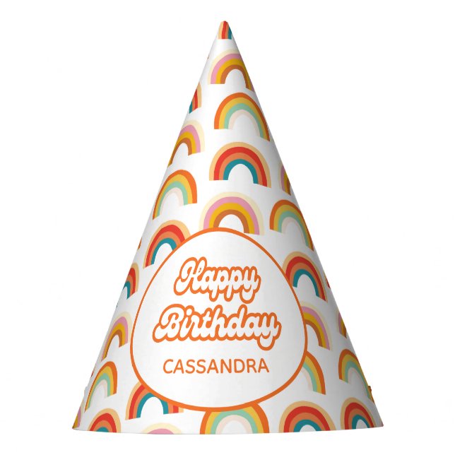 Chapéu Colorido do Arco-Íris Retroativo (Frente)